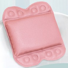 Mondspot 防滑浴缸枕頭頭靠背 34 x 30 cm RB20622, 粉色, 1個