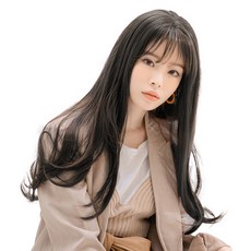 女性用 甜蜜星期天 整頂假髮 甜蜜星期天 M, 自然黑, 1個