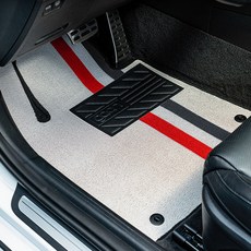 gaon 線圈汽車線圈地板腳踏墊, 奶油線條, The All-New Nexo 2025年 6月~