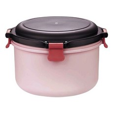 生活King 大卡龍保鮮隔熱餐盒 1000cc 耐PP材質 304不鏽鋼材質, 粉色, 1個