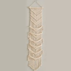 더플로우커머스 핸드위빙 마크라메 태피스트리 모자 월 디스플레이, 베이지