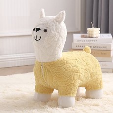 솔미온 보들 알파카 스툴, 옐로우, 1개