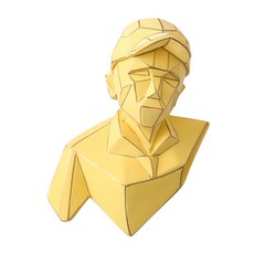 JCP 多邊形人形吊飾擺件, 黃色