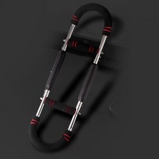 soonZAM 手臂肌力強化可調節彈簧運動器材 U型多功能健身, 1個, 紅色