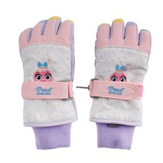 麵包理髮師 兒童用 馬卡龍 五指 防寒手套 LGBBG50002