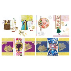 From&To 傳統韓式拼布卡片4款 + 信封2款組合, FT1035-5(信封), FT1035-6(信封), FT1043-5(信封), FT1043-6(信封), FB222-5(信封), FB222-6, 1套