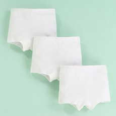 女童款白色棉質內褲四角 3件組