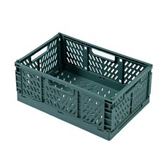 다용도 수납 정리 폴딩 박스, 청녹색, 1개