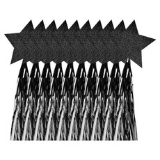 市集風星星流蘇棒派對道具, 黑色, 10個