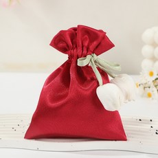 Mondspot 鬱金香禮物包裝福袋 13 x 17 cm YY58213, 紅色, 2個