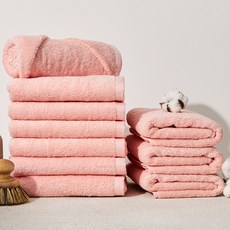 SOFT TOUCH 飯店專用40支精梳棉毛巾 150g, 10個, 粉色的