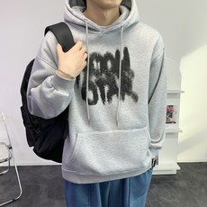 콘피아르 따뜻한 기모 오버핏 그래피티 후드티 TC11012