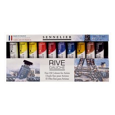 SENNELIER 申內利爾 Rive Gauche 油畫顏料 N130303.1 Rive Gauche 硬板套組, 21ml, 10色