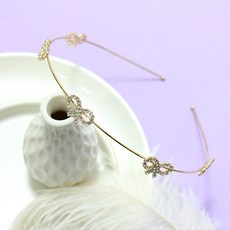 비단길 오케아 큐빅리본 머리띠