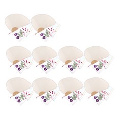 누름꽃 조가비 부채 만들기 패키지 수선화 대, 퍼플, 10세트