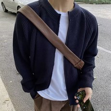 INFIOUS 男士 Marker 寬鬆圓領開襟衫