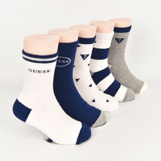 GUESS KIDS 兒童用 GS-K01 中筒襪 5件組