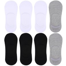 Doobalro 男款大尺碼雙層鬆緊帶襪 8入