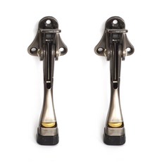 踏板式馬蹄門擋 黑鎳, 2個