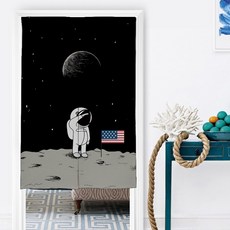 빈테리어 스페이스 양문형 파티션 커튼 + 커튼봉