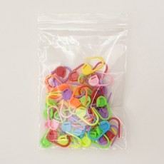 yarna 대용량 초보입문용 휴대용 컬러 단수링 50p, 랜덤발송, 1개