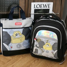 PoKeMoN 寶可夢 兒童後揹包 書包+輔助包組合 梅爾梅塔爾-PQ077