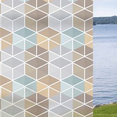 언헤브 무점착 유리창 필름 시트지, 06모자이크, 90 x 100 cm