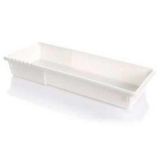 可調節長度抽屜托盤 4號, 白色, 1個