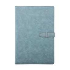 Black Swan天鵝絨頂級商務筆記本, 水藍色