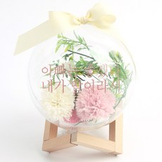 PARTYHAE DIY有錢花泡泡球組 L號, 康乃馨(人造花)+父女款(貼紙)