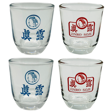 海特真露 真露回歸復古燒酒杯 2款 x 2入組, 4個, 多色