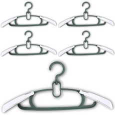 itgom 兒童用防滑衣架, 綠色, 5個