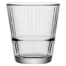 Pasabahce 帕莎帕琦 Grande 寬口玻璃杯 280ml, 1個, 豎紋 透明