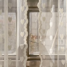마리엔젤 빈티지 프롬하트 레이스 봉집형 가리개커튼