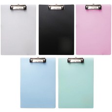 Bluemato A4板夾 CBH002 (5入組 顏色隨機), 5入, 隨機出貨