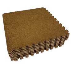 地毯拼圖墊, 棕色, 1組