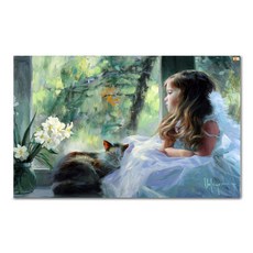 ADICO DIY 繪畫無憂無慮的女孩 PFF23 50 x 40cm, 混色