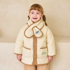 mollimelli 兒童圍巾套裝Tori絎縫夾克