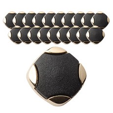 注塑方框組合鈕扣 18mm, 20個, 金色