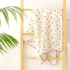 MerryTwoTwo 玩具糖果夏季人造絲被, 白色