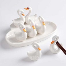 婚禮天鵝勺架 C130 6p 套組, 白色的, 1套