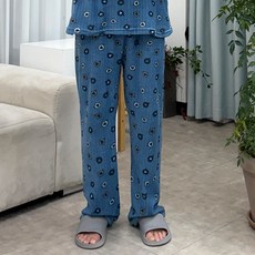 안나앤코 남성용 캐릭터 골지 파자마 바지