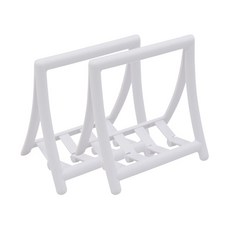 優良品 簡約夾式多用途書擋 2入, 白色