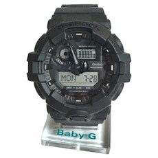 CASIO 卡西歐 G-SHOCK 尼龍錶帶 雙顯手錶 GA-700BCE-1ADR