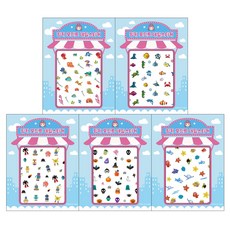 i'm pinky 兒童用指甲裝飾貼紙 5入組, BN5-06, 1組