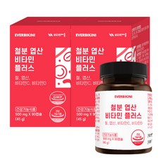 에버비키니 철분 엽산 비타민 플러스, 90정, 2개