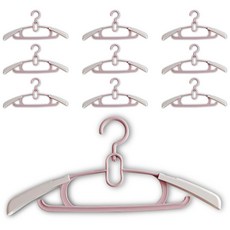 잇곰 아동용 논슬립 옷걸이, 10개, 핑크