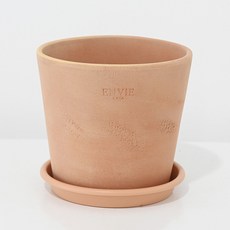 ENVIE CASA 越南Binh PP陶盆附底盤組, 1組, 蜜桃色