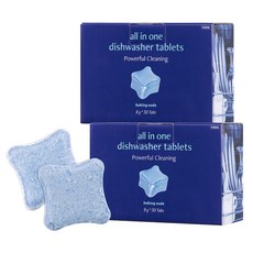 AVCA 多合一洗碗機用小蘇打洗滌錠 30入, 2個, 240g