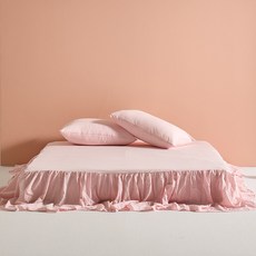 라움 순면 60수 피그먼트 스커트 침대커버